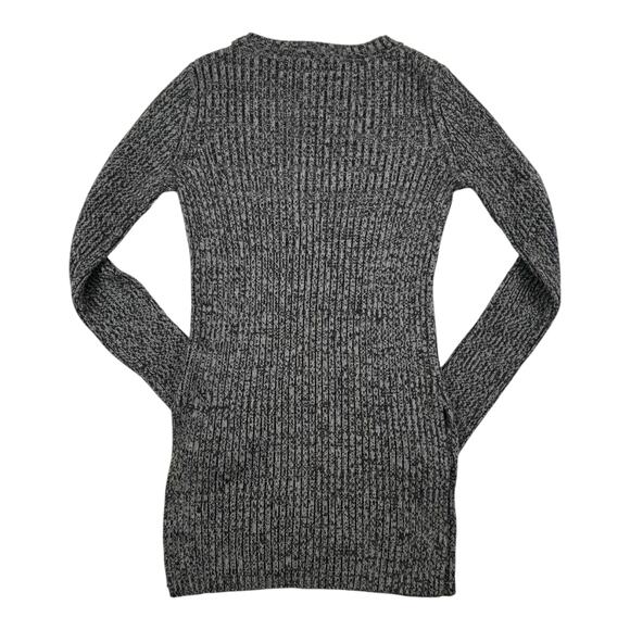 BCBGeneration - Boho - Partycore Gray Women's Deep V Neck Sweater - Size: Small - Picture 2 of 9